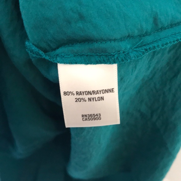 Deep teal button up - Picture 4 of 5